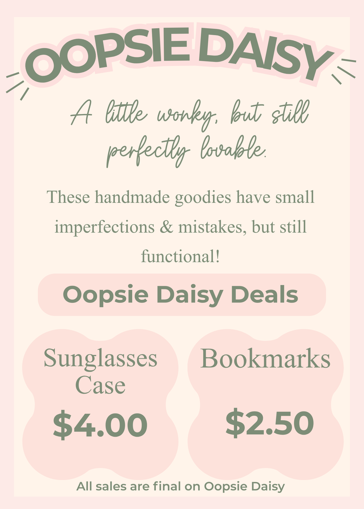 Oopsie Daisy Deals