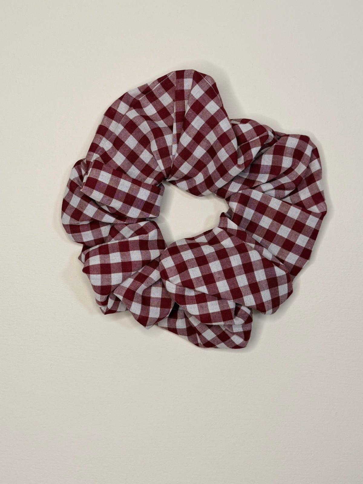 Large Burgundy Gingham