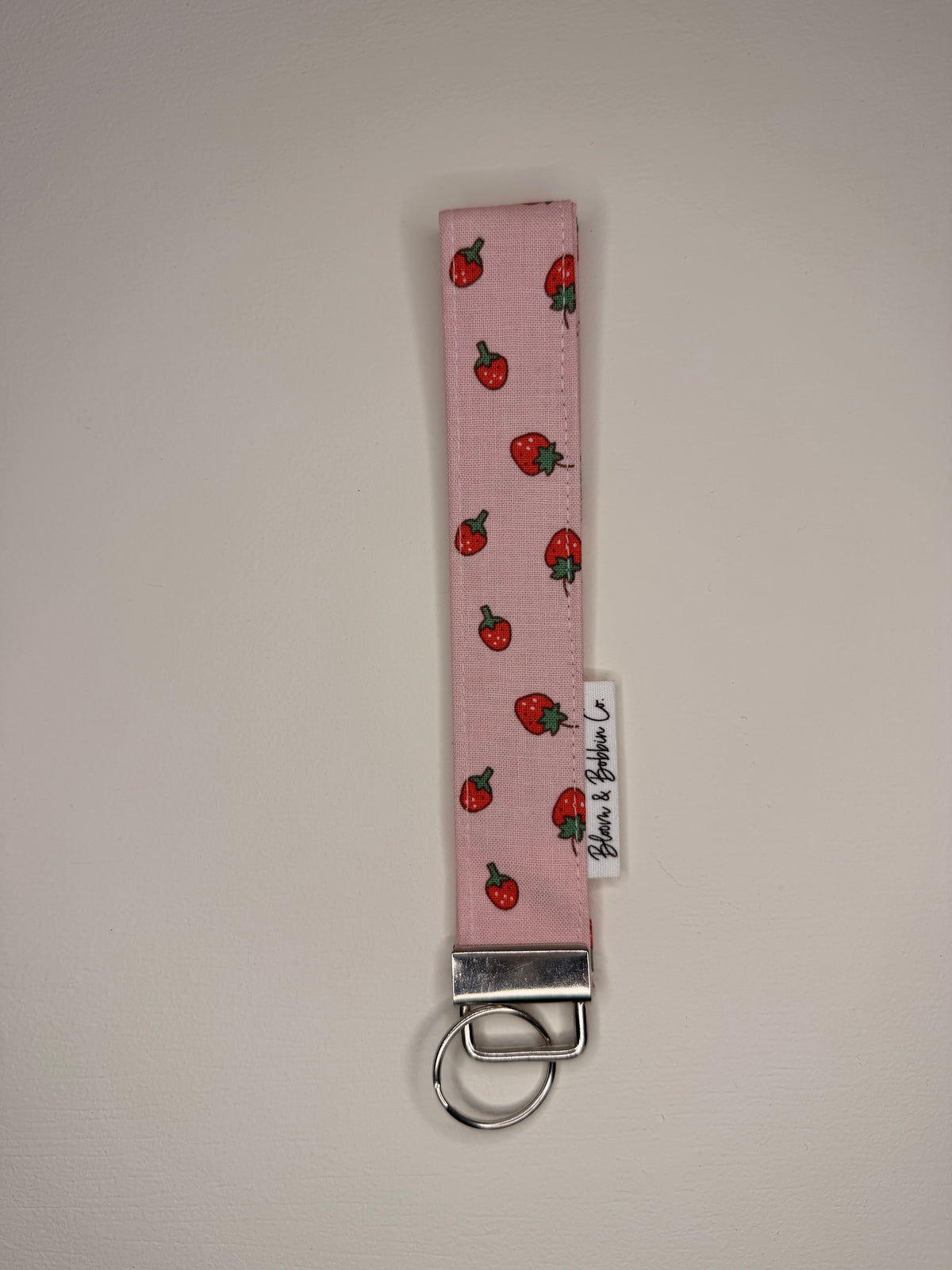 Strawberry Wristlet Keychain
