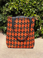 Reversible trick-or-treat tote