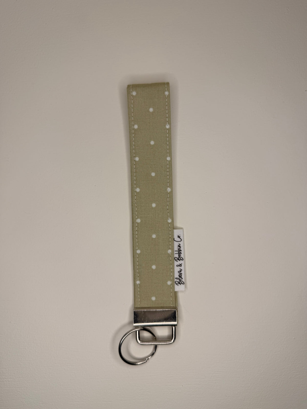 Sage Dot Wristlet Keychains